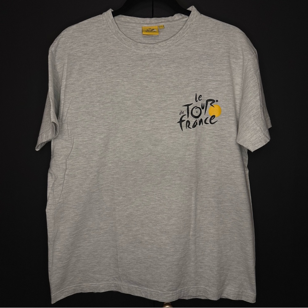Le Tour De France T-Shirt Large Gray 2011 Bicycle Race Map Legend Key